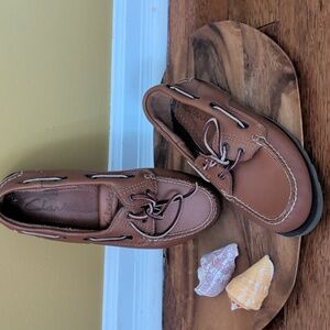 Clarks Active Air Brown Leather Boat Shoes